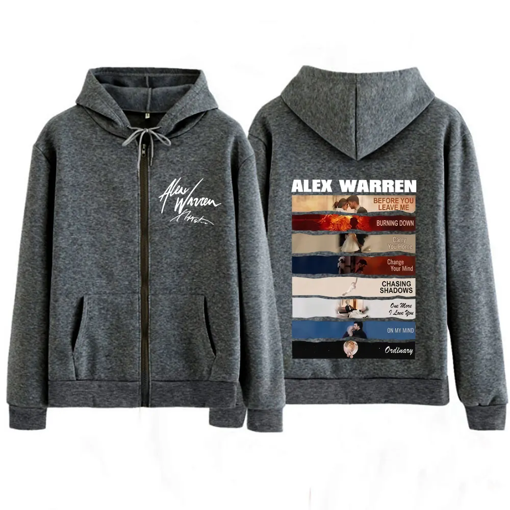 Singer Alex Warren 2026 Tour P - đánh giá và giá Mens Fashion Zip Up Hoodies