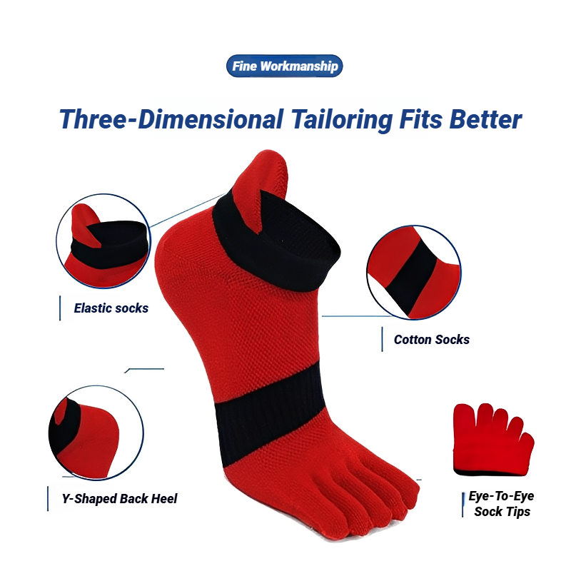 1 Pair Men Toe Sport Socks Sha - đánh giá và giá Socks Ankle Men