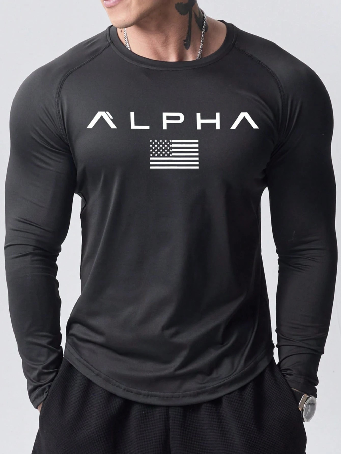New Men's Long-Sleeved T-Shirt - đánh giá và giá Mens Fashion Clothes