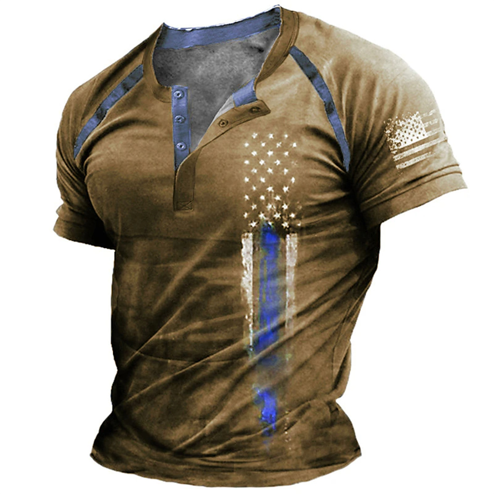 Funny 3D American Flag Print M - đánh giá và giá Mens Fashion Clothes
