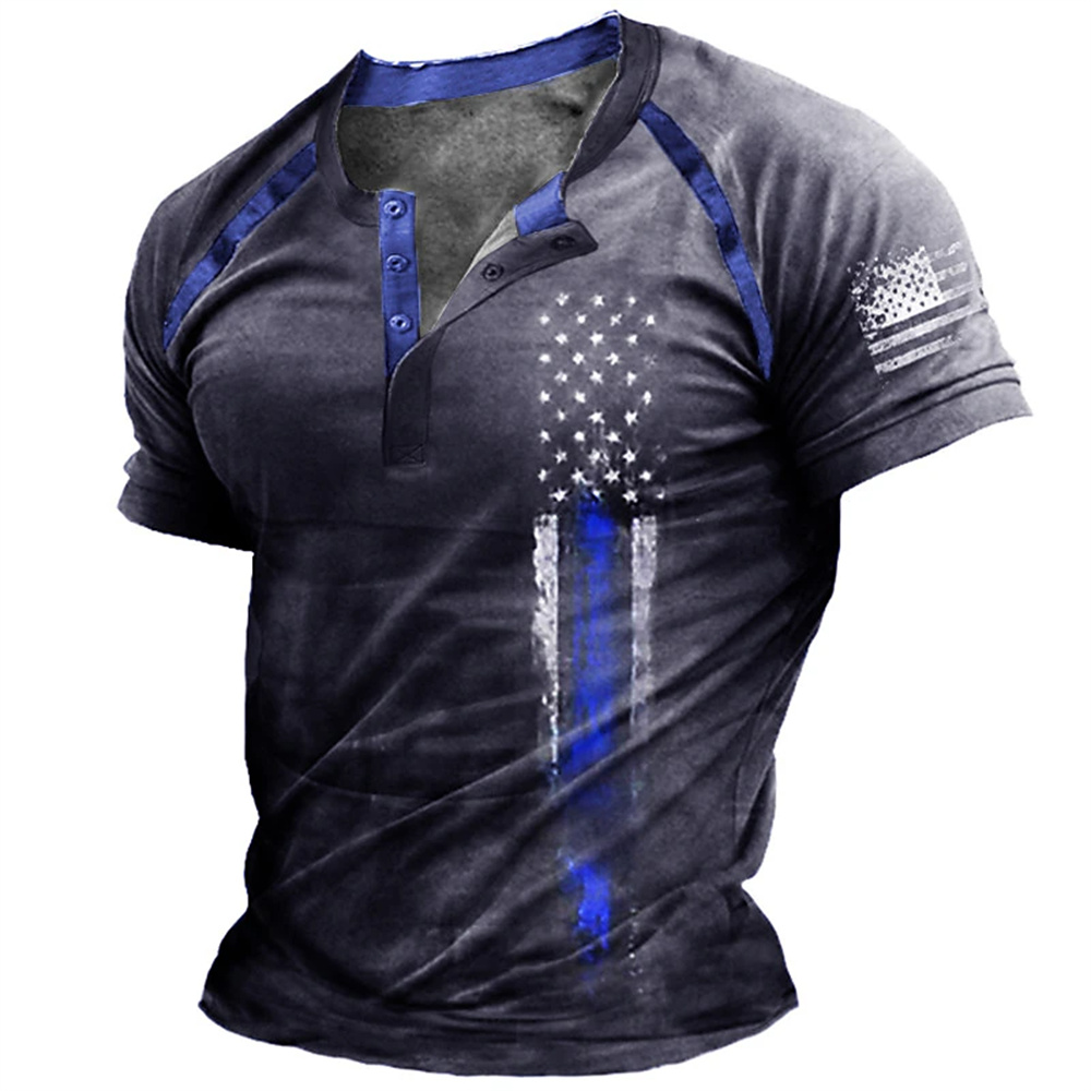 Funny 3D American Flag Print M - đánh giá và giá Mens Fashion Clothes