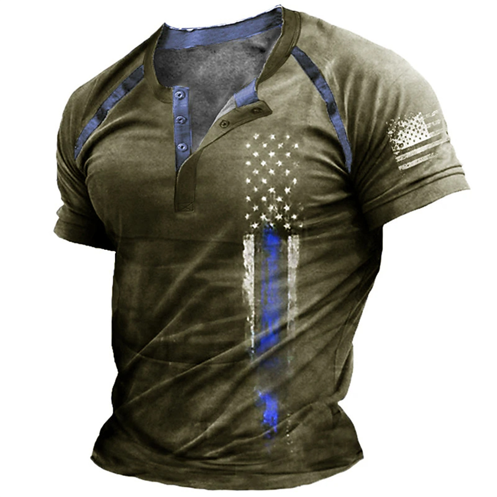 Funny 3D American Flag Print M - đánh giá và giá Mens Fashion Clothes