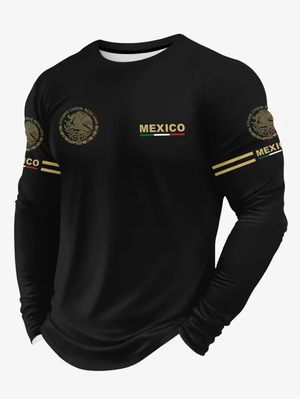 Men's Mexico Eagle Print T‑Shi - đánh giá và giá Mens Fashion Clothes
