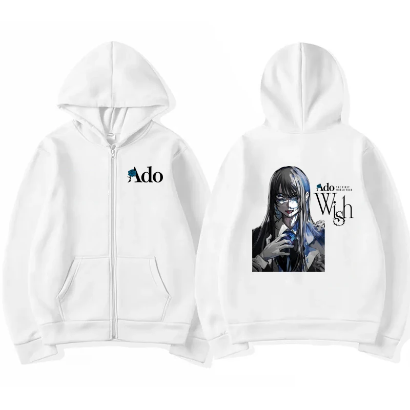 2026 Ado Graphic Printed Zippe - đánh giá và giá Mens Fashion Zip Up Hoodies