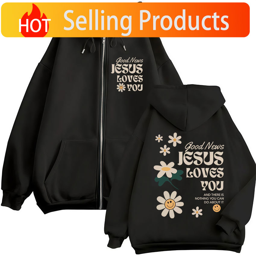 Good News Jesus Loves You Chri - đánh giá và giá Mens Fashion Zip Up Hoodies