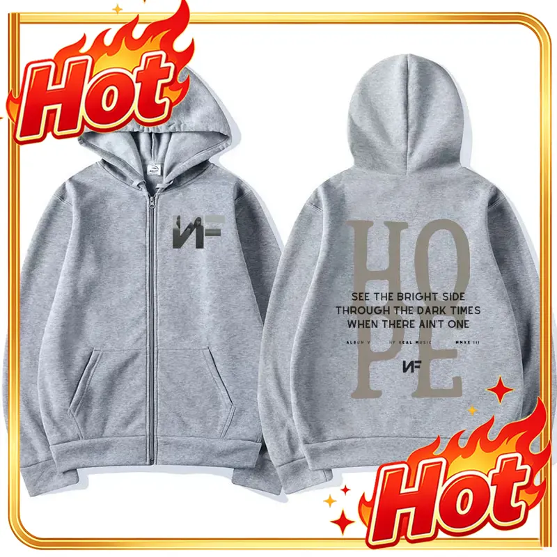 Rapper NF Hope Tracklist Zippe - đánh giá và giá Mens Fashion Zip Up Hoodies