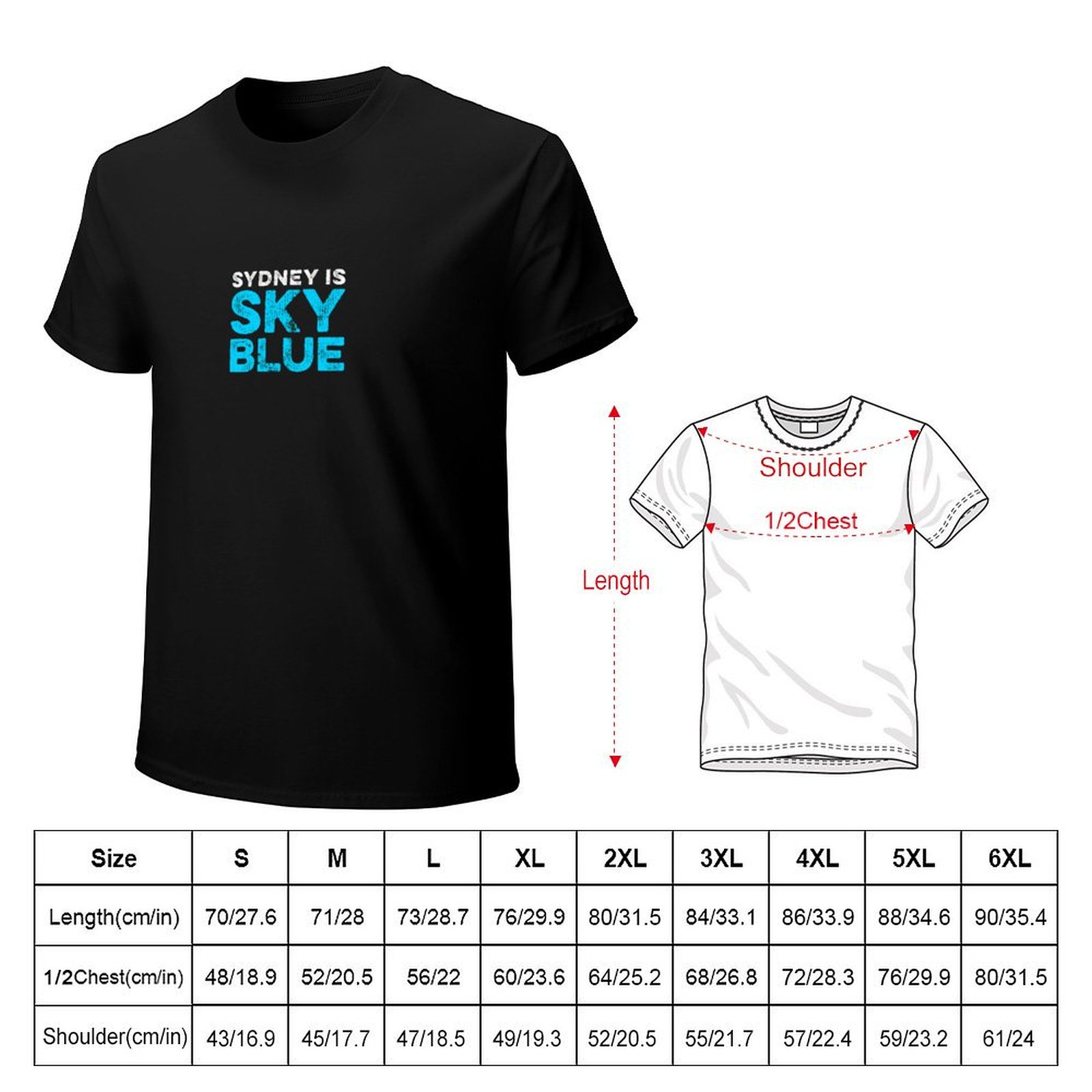 Sydney is sky blue T-Shirt Sum - đánh giá và giá Men'S Fashion Sydney