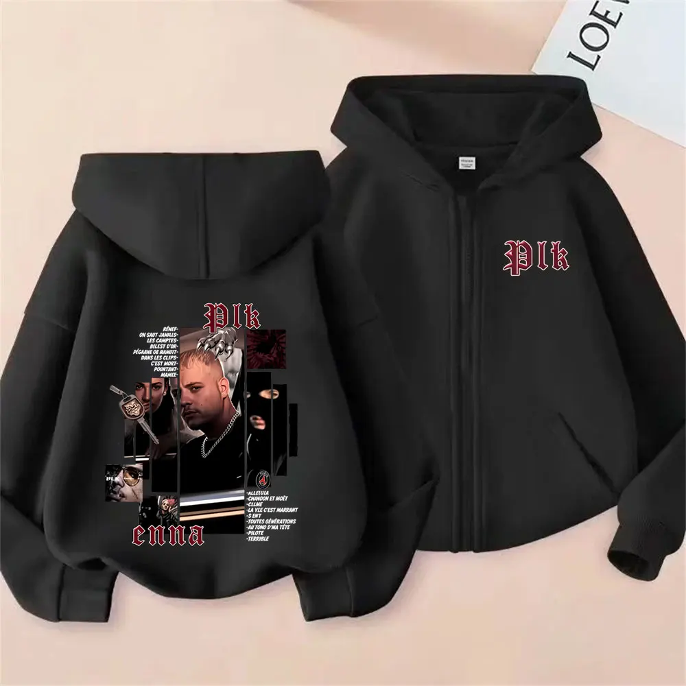 Rapper Plk Album Cover Graphic - đánh giá và giá Mens Fashion Zip Up Hoodies