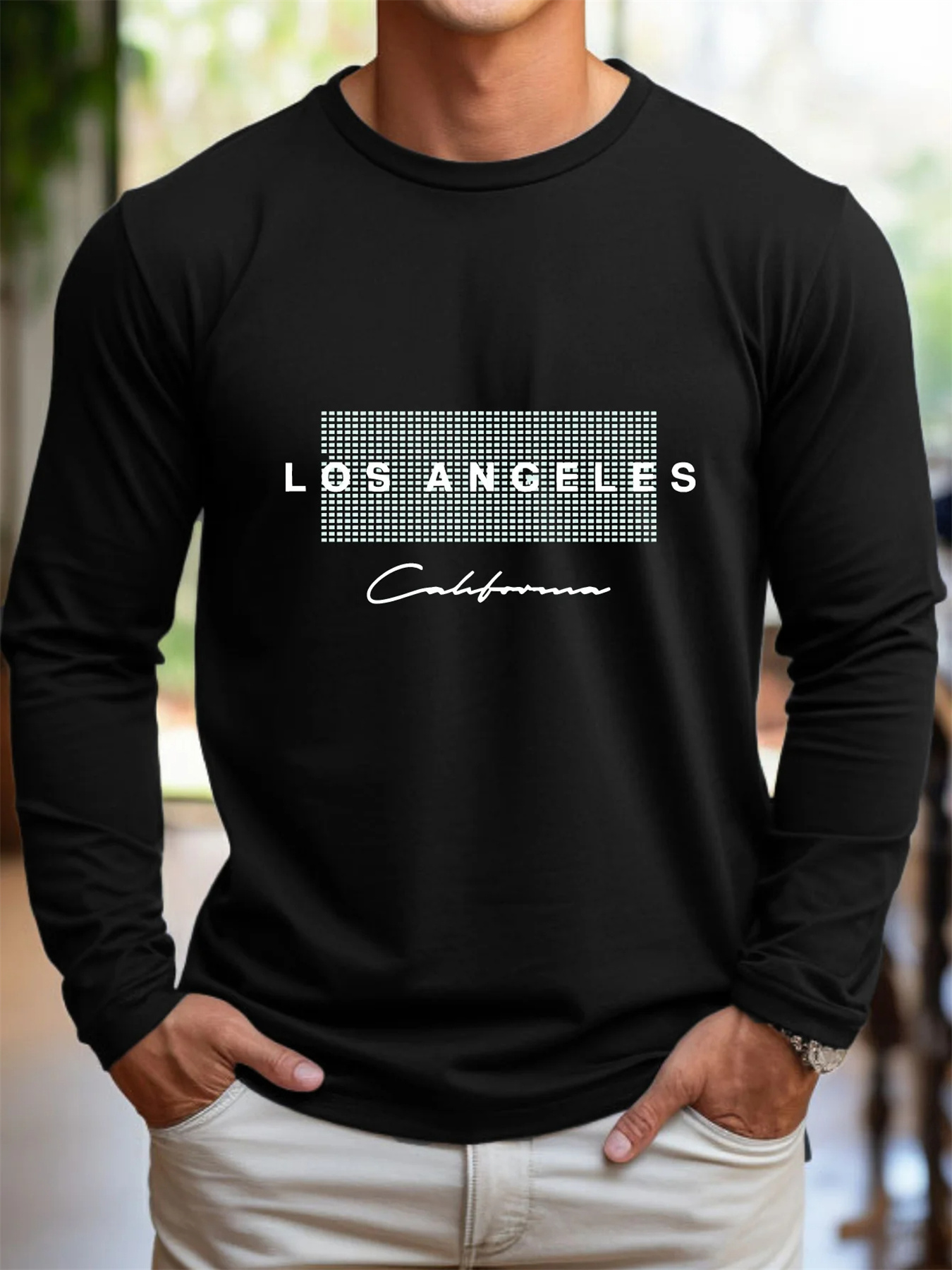 100% Pure Cotton Men's Long Sl - đánh giá và giá Men'S Fashion T Shirts