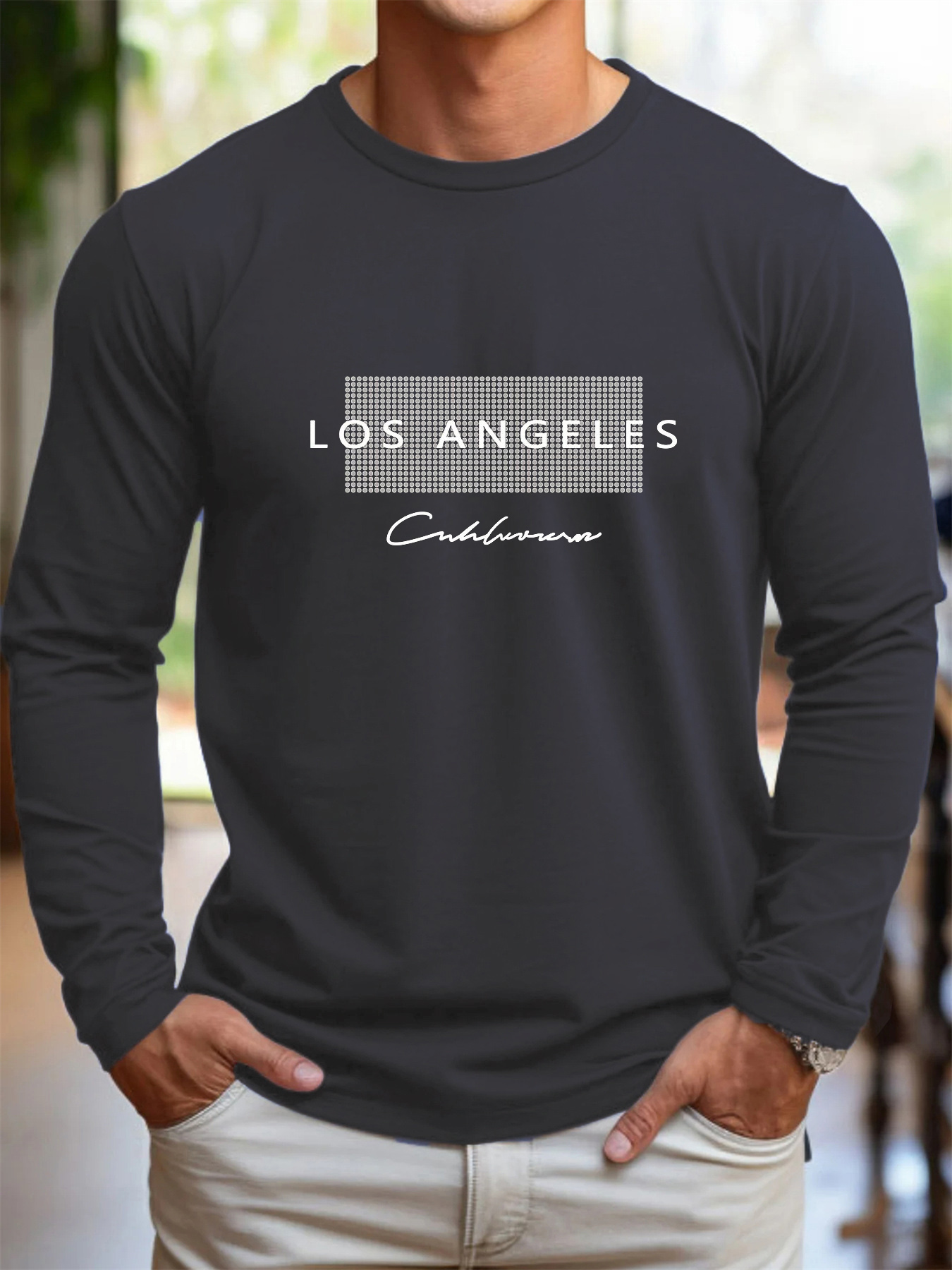 100% Pure Cotton Men's Long Sl - đánh giá và giá Men'S Fashion T Shirts