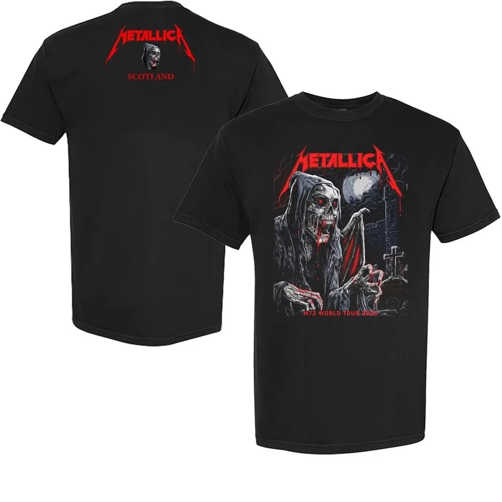 Metallica M72 World Tour Glasg - đánh giá và giá Poster Men Fashion