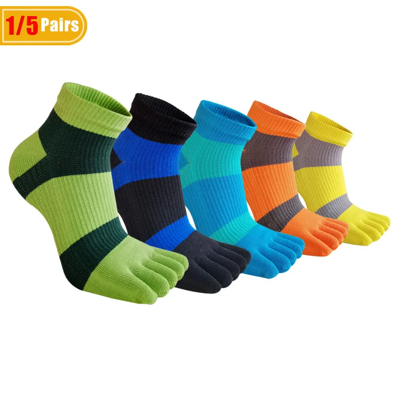 1/5 Pairs Mans Five Finger Ank - đánh giá và giá Socks Ankle Men