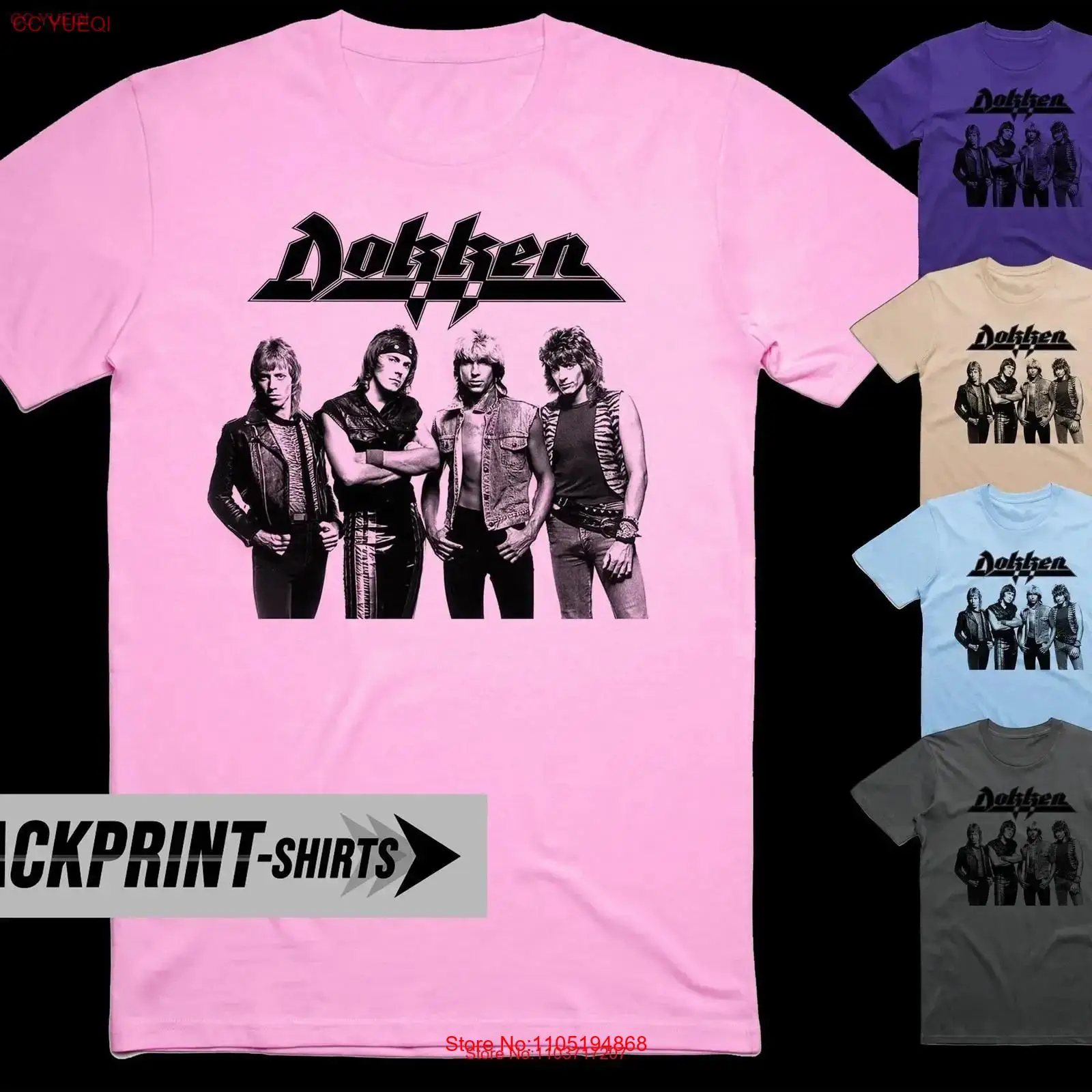 Dokken T Shirt cotton Men's al - đánh giá và giá Poster Men Fashion